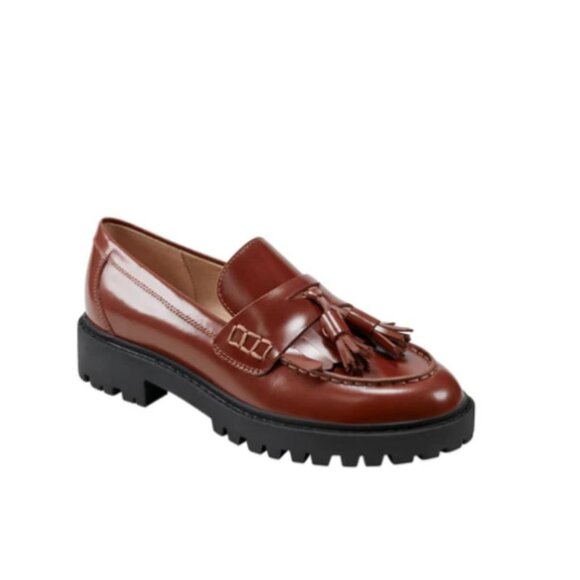 Marc Fisher Ozzie Tassel Loafers Medium Brown Women’s New Size 5.5 - Picture 1 of 5